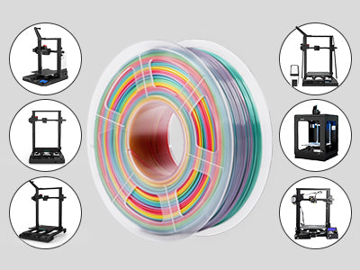 SUNLU Upgraded PLA Rainbow(8Meters Color Change Length ) Filament ...