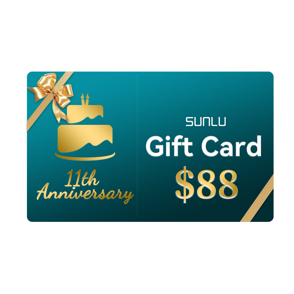 SUNLU 11th Anniversary Gift Card