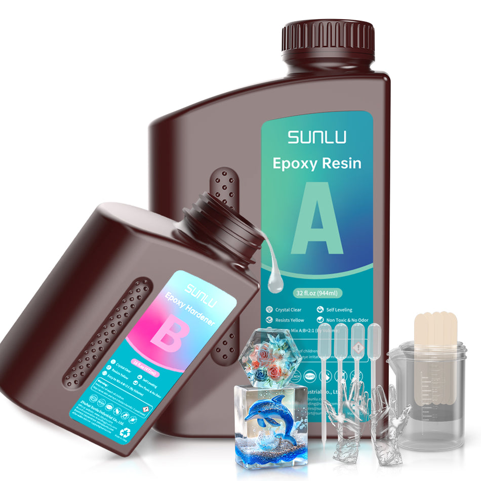 Crystal Clear Epoxy Resin Kit 48OZ(32OZ+16OZ), Perfect for DIY Gifts, Casting, Coating, Decorating, River Table Top