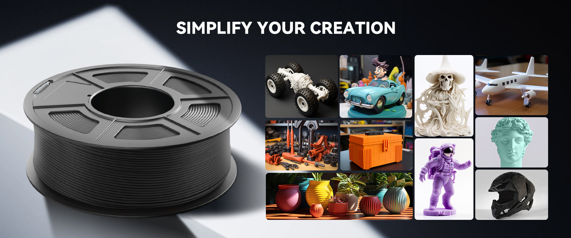 Filament for 3D-print SUNLU PLA MATTE 1.75mm 1kg